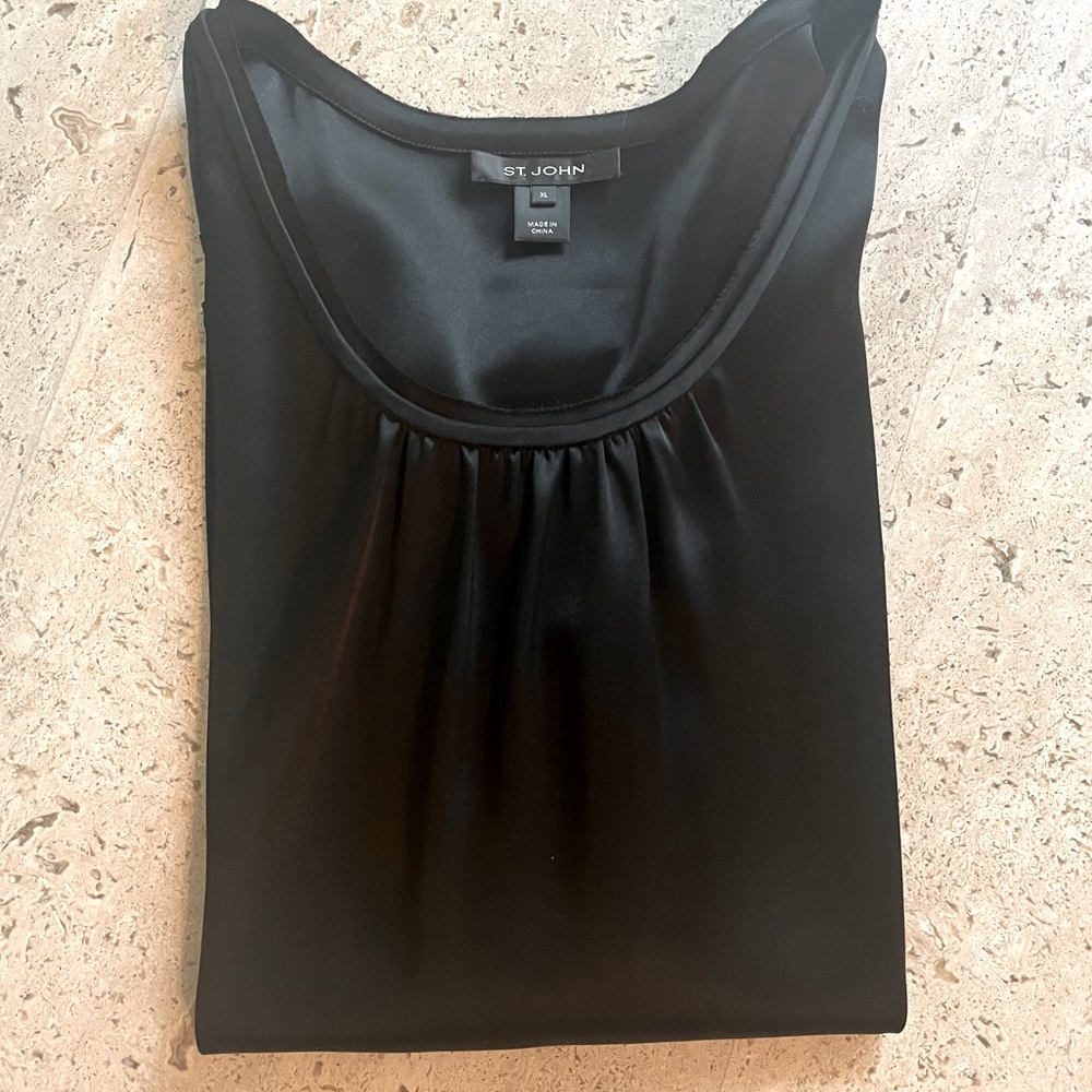 St. John Black Cami